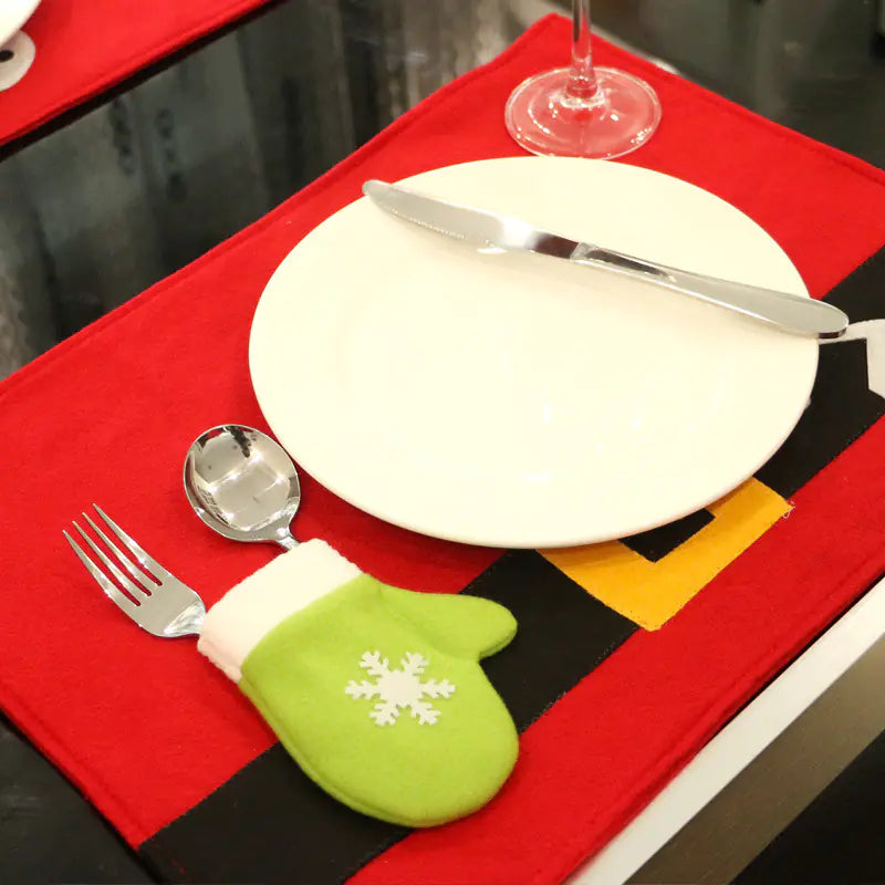 Christmas Decor for Home and Restaurant Table Settings