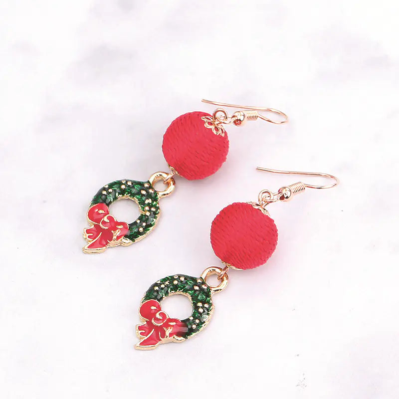 Christmas Series Cute Snowman and Santa Earrings