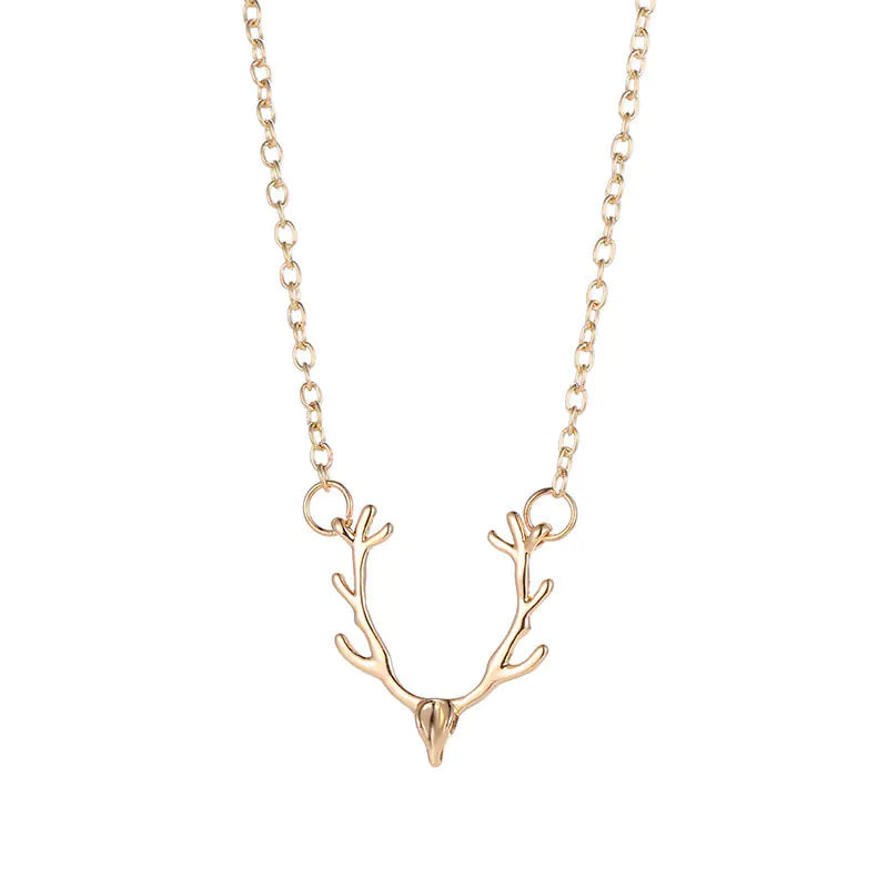 Christmas Reindeer Head Necklace (European Style)
