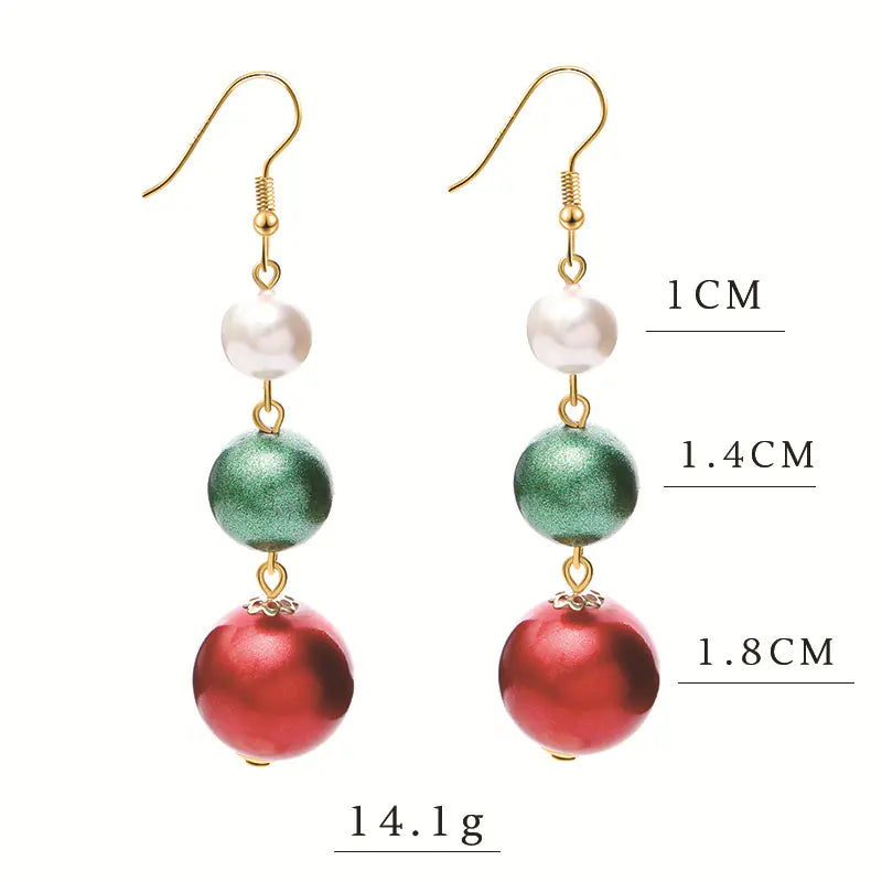 Christmas Series Cute Snowman and Santa Earrings