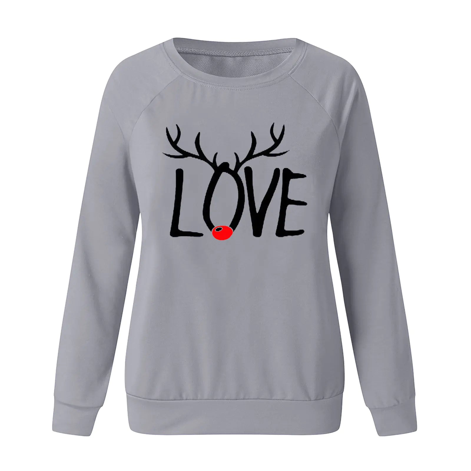 Christmas Pattern Printed Long Sleeve Sweatshirt for Women