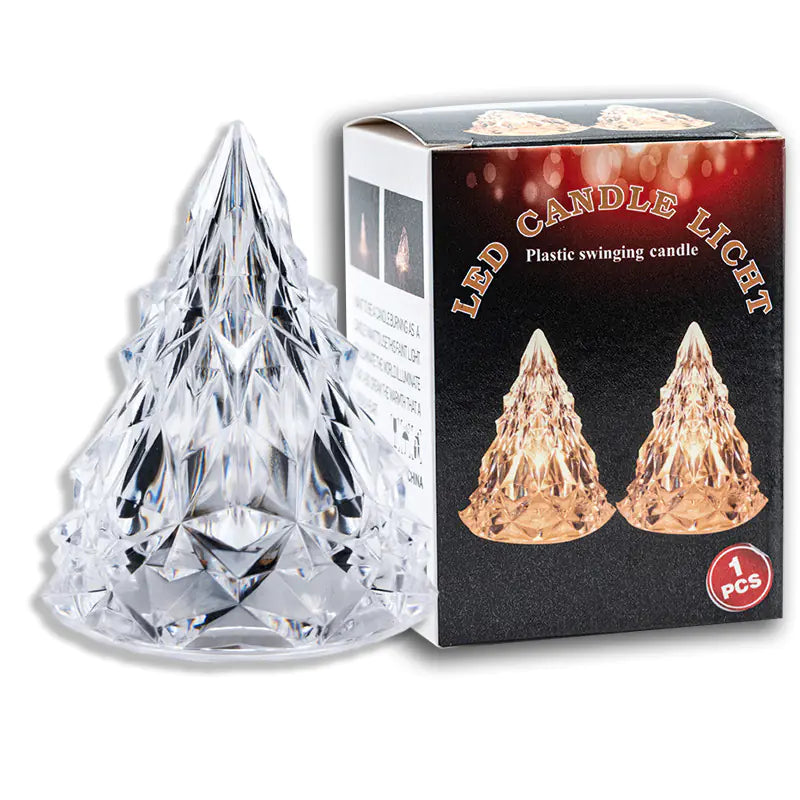 LED Crystal Candle Light for Christmas Decoration