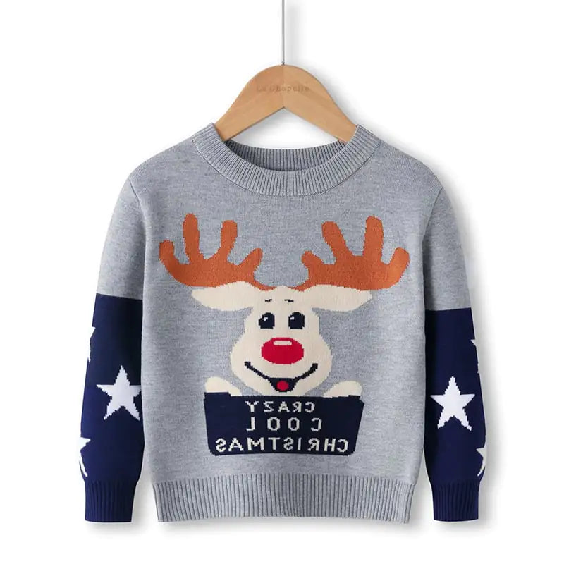 Cartoon Christmas Red Snowman Pullover Sweater