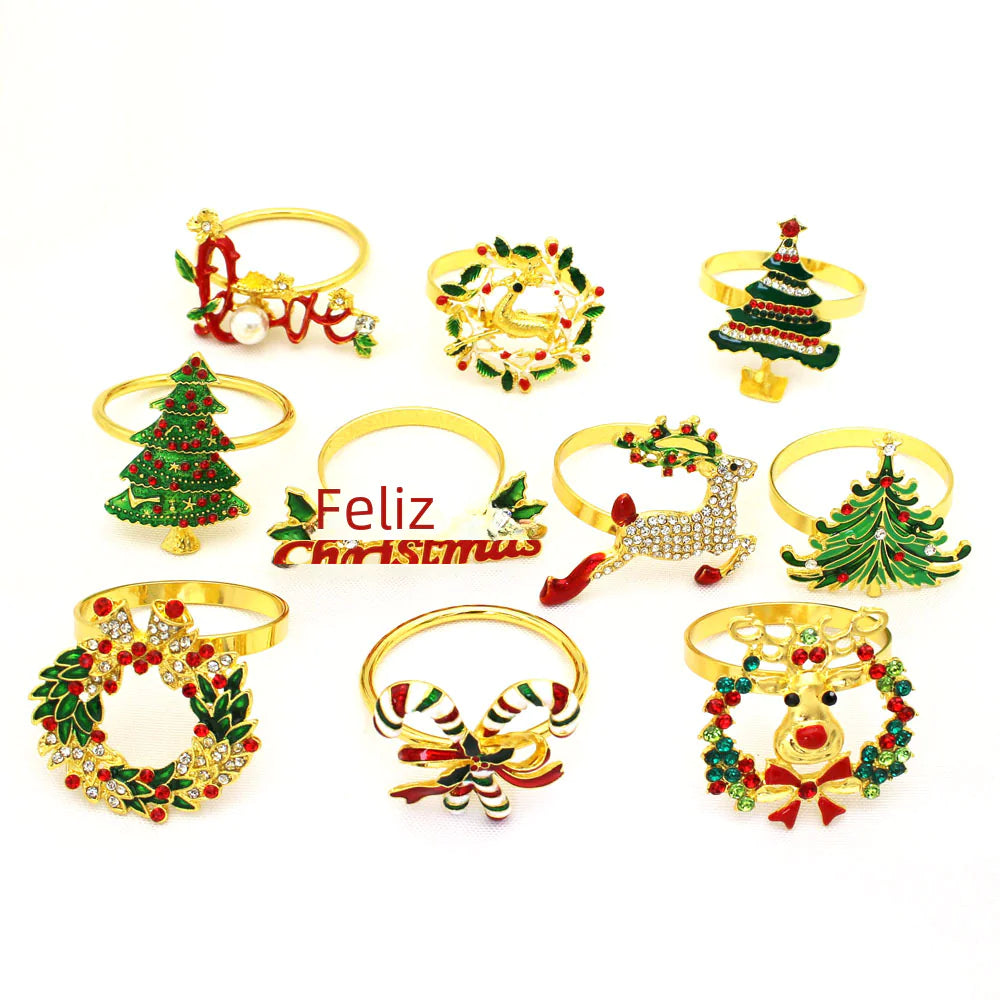 Amazon Bestselling Christmas Reindeer Napkin Rings