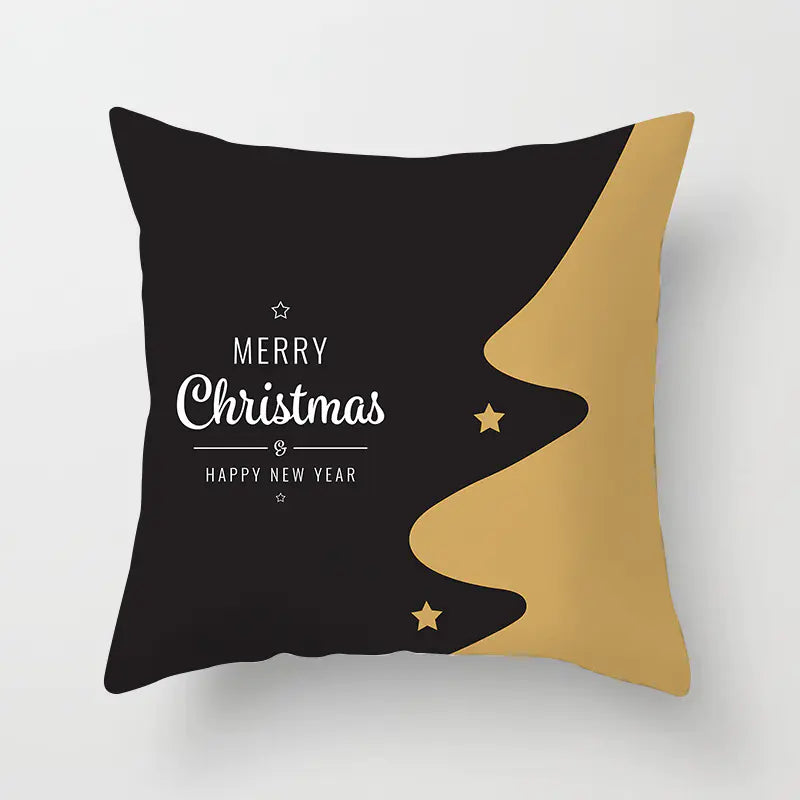 Christmas Words Decorative Pillow Cover