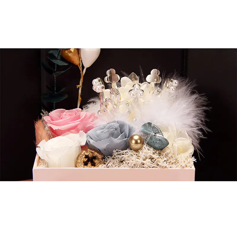 Creative Christmas Gift - Double Door Preserved Flower Box