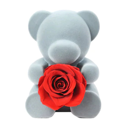 Eternal Rose Bear with Flowers - Cute Christmas Gift