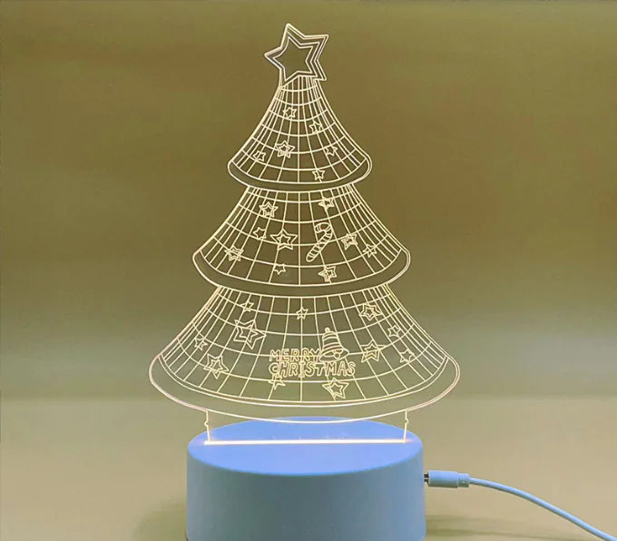 3D Christmas Tree LED Night Light
