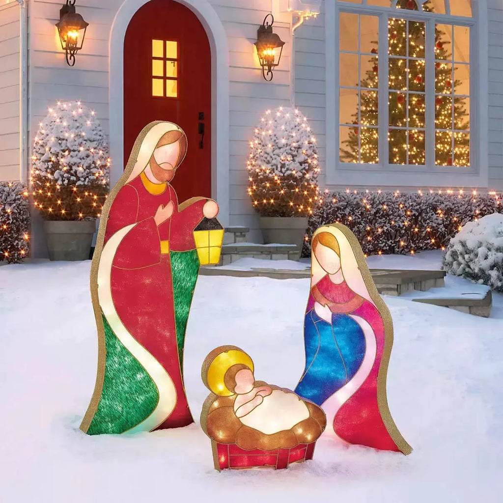 Christmas Decoration Family Yard Home Decor (3 People)
