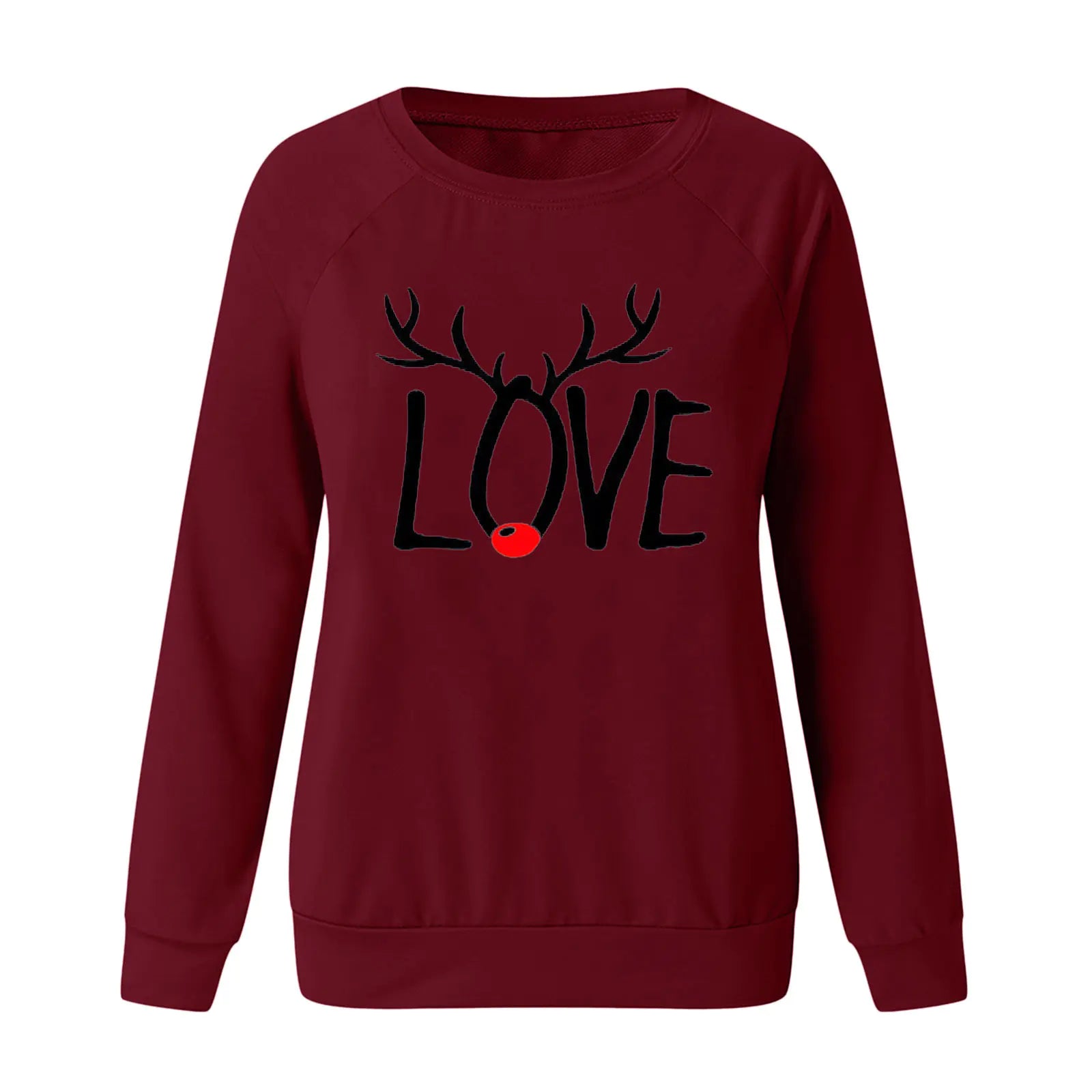 Christmas Pattern Printed Long Sleeve Sweatshirt for Women