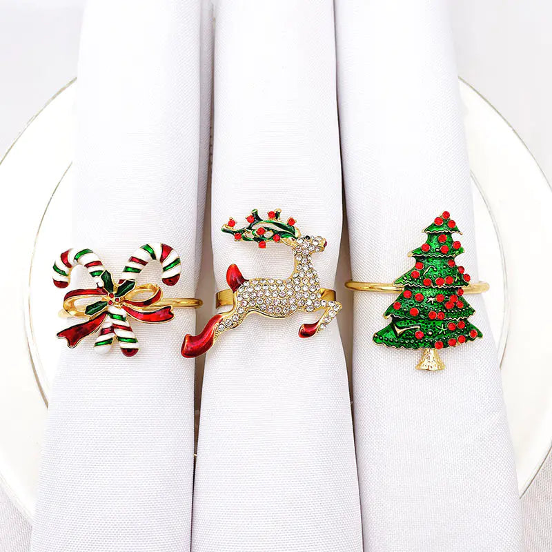 Amazon Bestselling Christmas Reindeer Napkin Rings