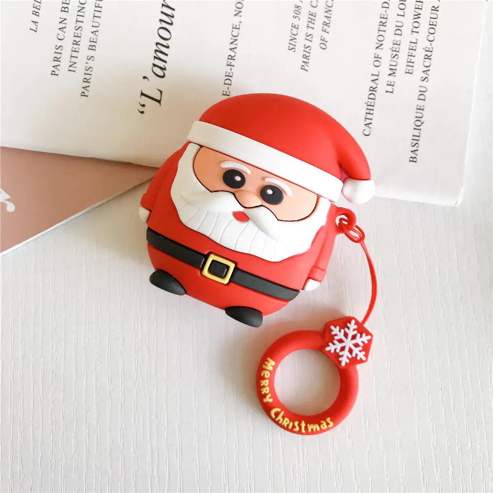 Christmas AirPods Case - Santa Reindeer Silicone Cover
