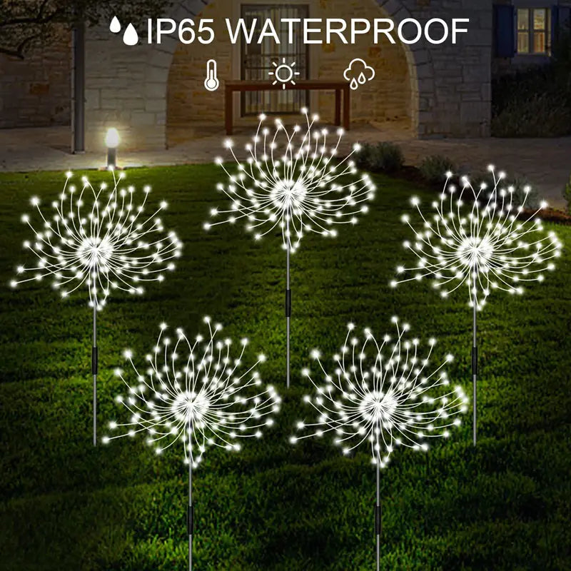 Solar Waterproof Dandelion Lights for Christmas Decor