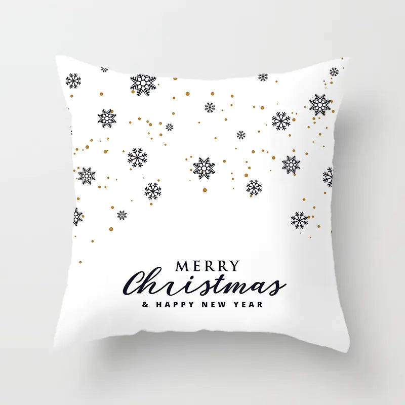 Christmas Words Decorative Pillow Cover