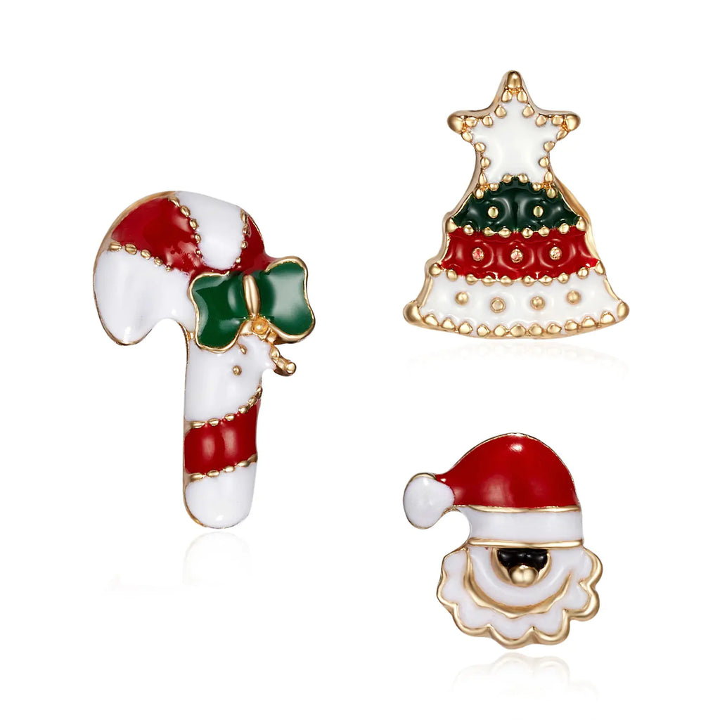 Fashionable Christmas Tree and Reindeer Brooch Set (3PCS)