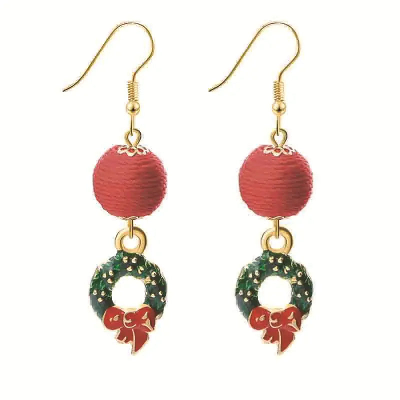 Christmas Series Cute Snowman and Santa Earrings