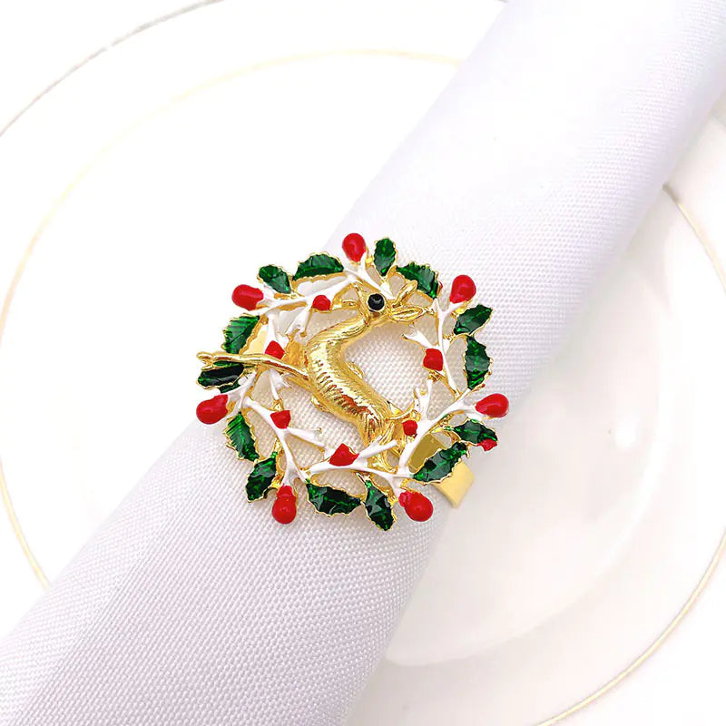Amazon Bestselling Christmas Reindeer Napkin Rings
