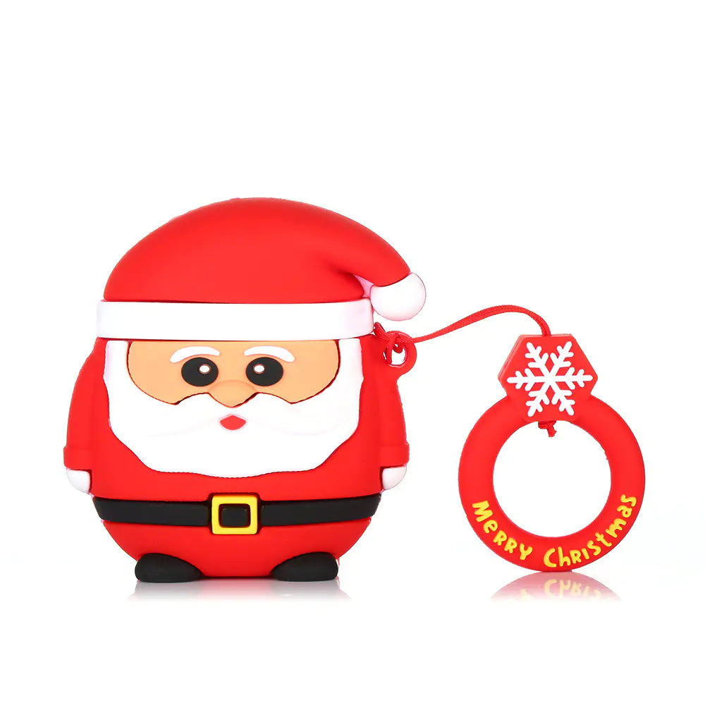 Christmas AirPods Case - Santa Reindeer Silicone Cover