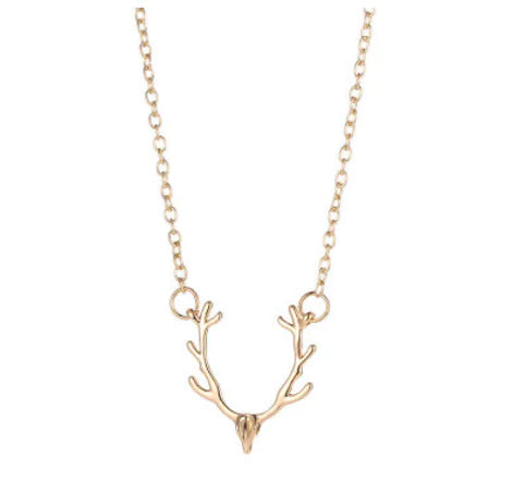Christmas Reindeer Head Necklace (European Style)