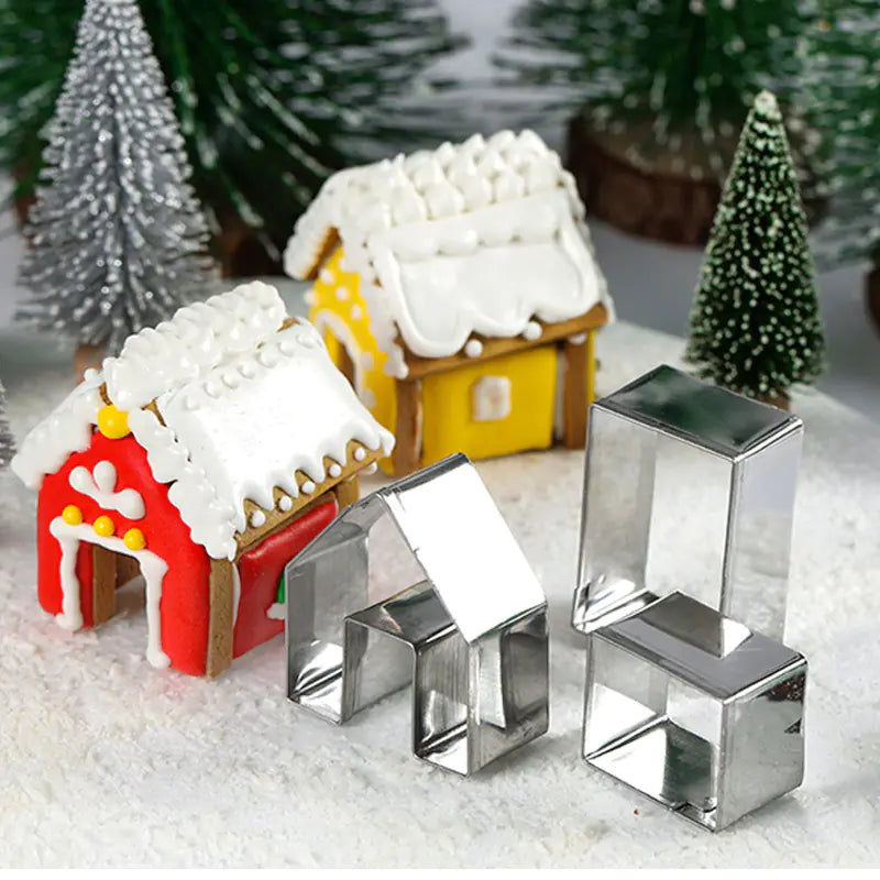 DIY Mini Christmas House 3D Gingerbread Mold