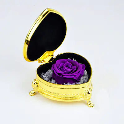 Creative Christmas Gift: Eternal Rose in Heart Box