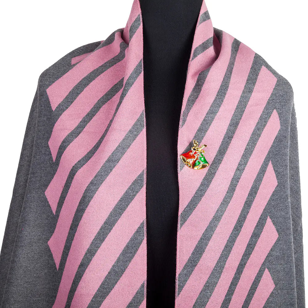 Fashionable Cartoon Christmas Bell Brooch with Rhinestones