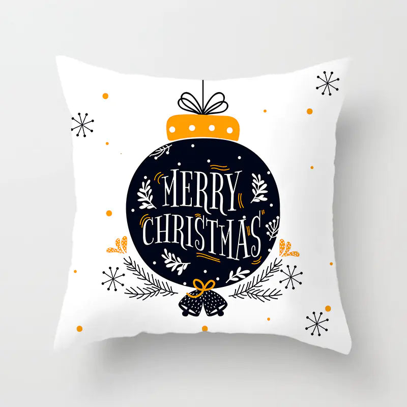 Christmas Words Decorative Pillow Cover