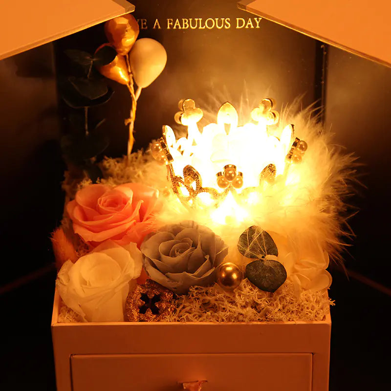 Creative Christmas Gift - Double Door Preserved Flower Box