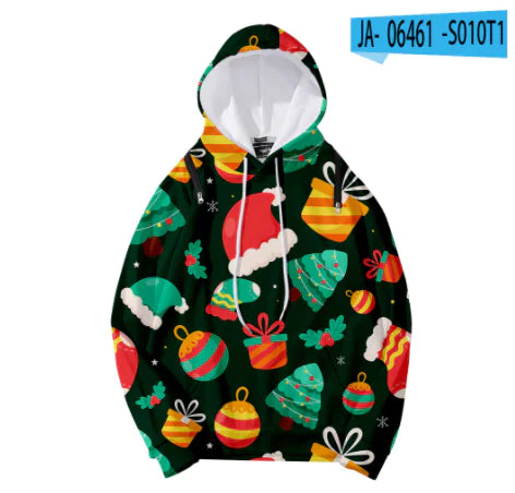 Detachable Hooded Loose Women's Christmas Sweater