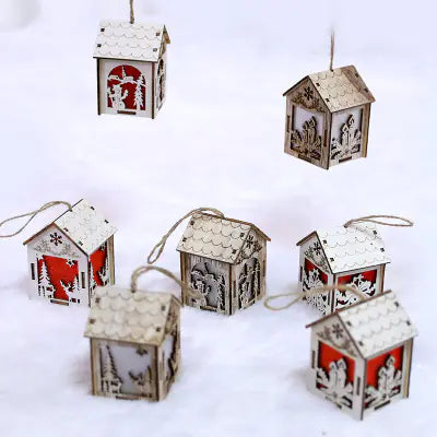 Christmas Decorative Miniature Wooden House