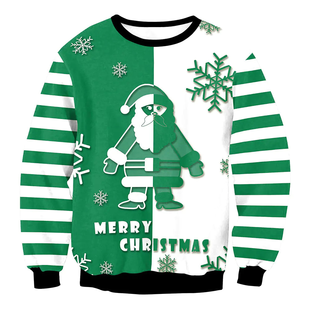 Amazon Mixed Color Reindeer Christmas Sweatshirt for Women
