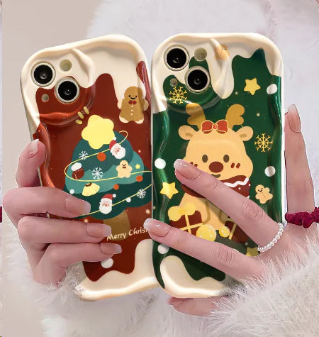 Frosted Soft Shell Christmas Deer Decoration