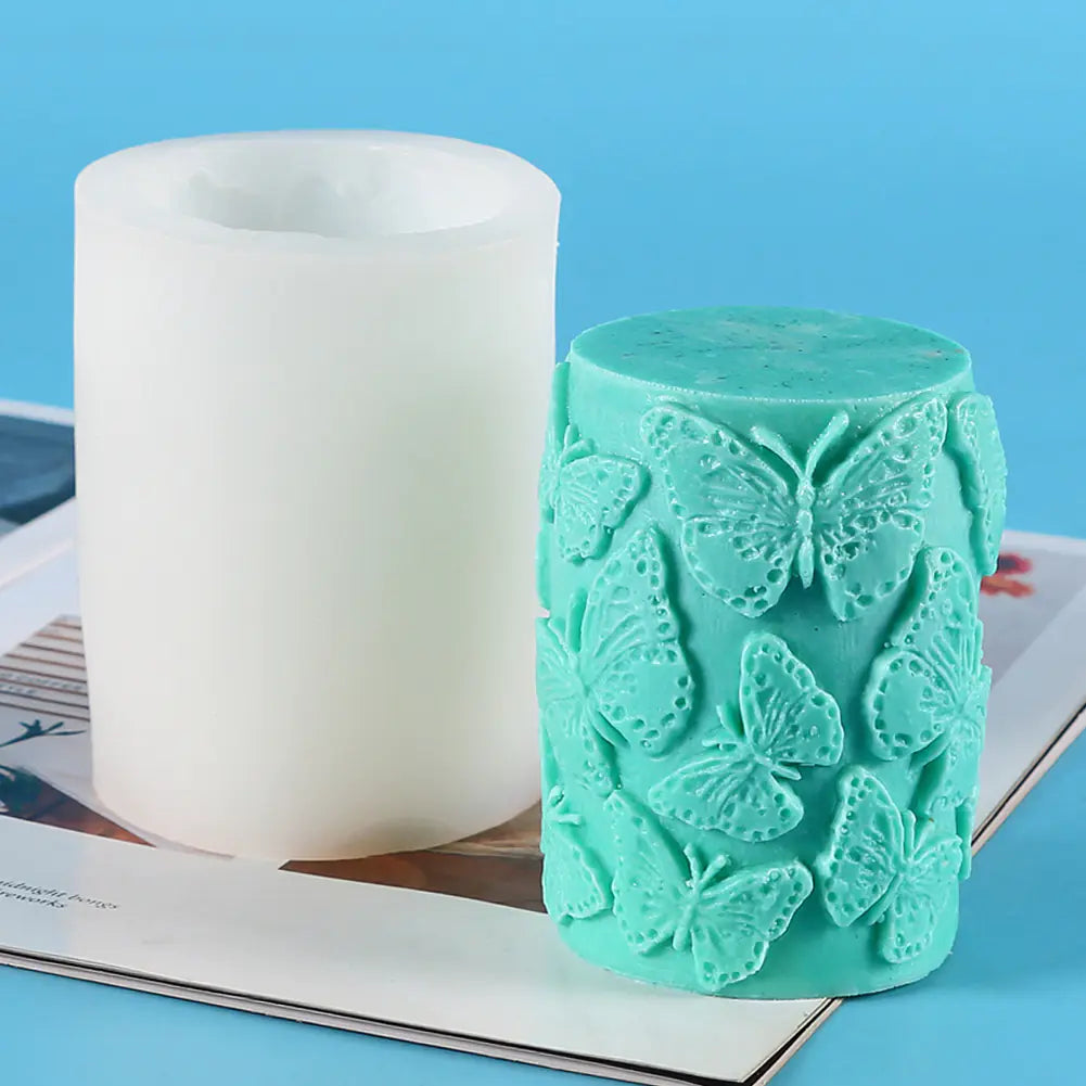 Cylindrical Aromatherapy Candle Silicone Mold Set