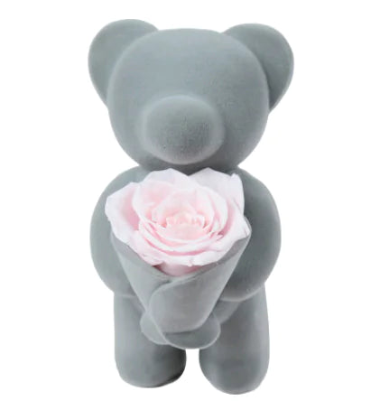 Eternal Rose Bear with Flowers - Cute Christmas Gift