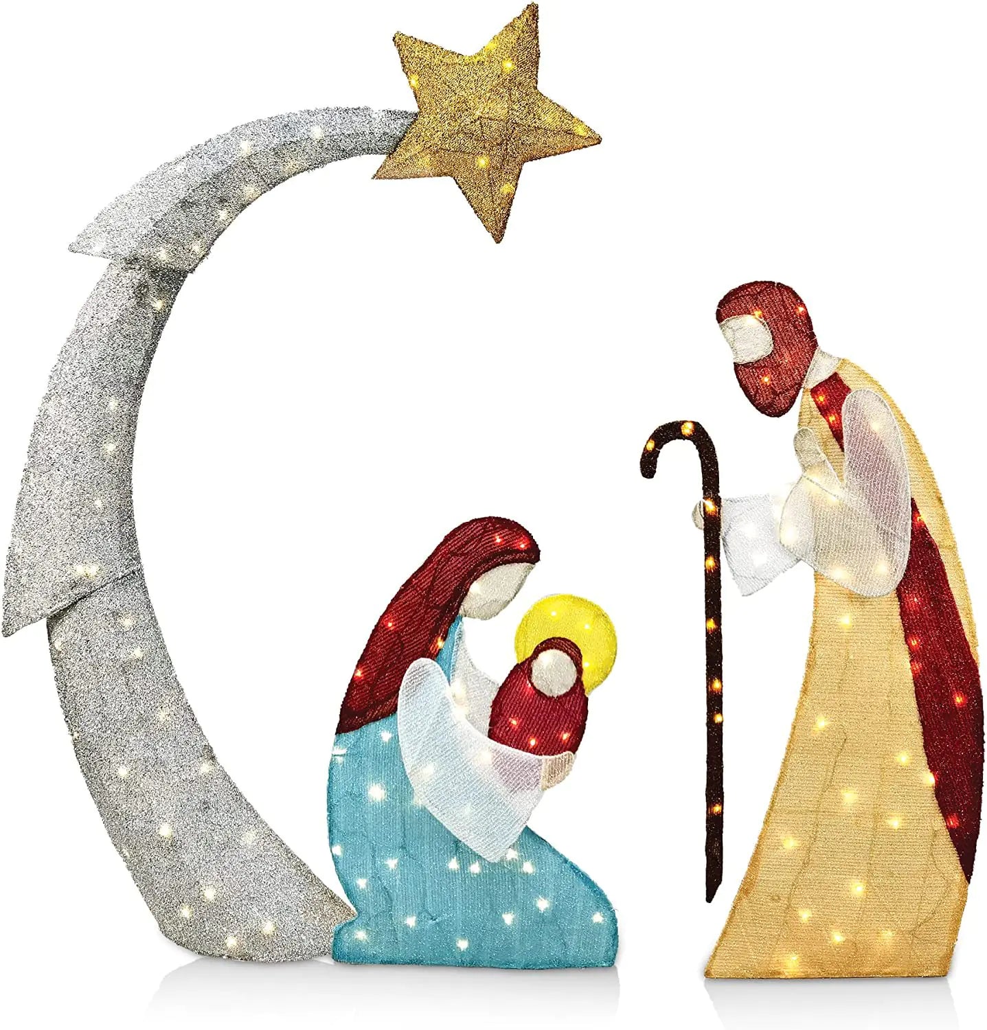 Christmas Decoration Family Yard Home Decor (3 People)