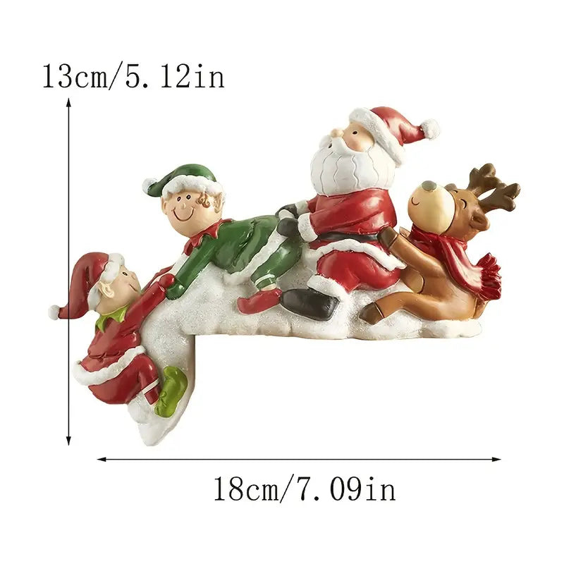 Handmade Resin Christmas Doll Decoration for Home