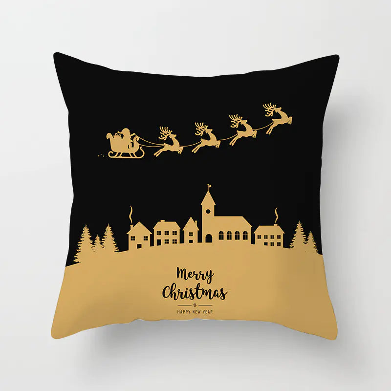 Christmas Words Decorative Pillow Cover