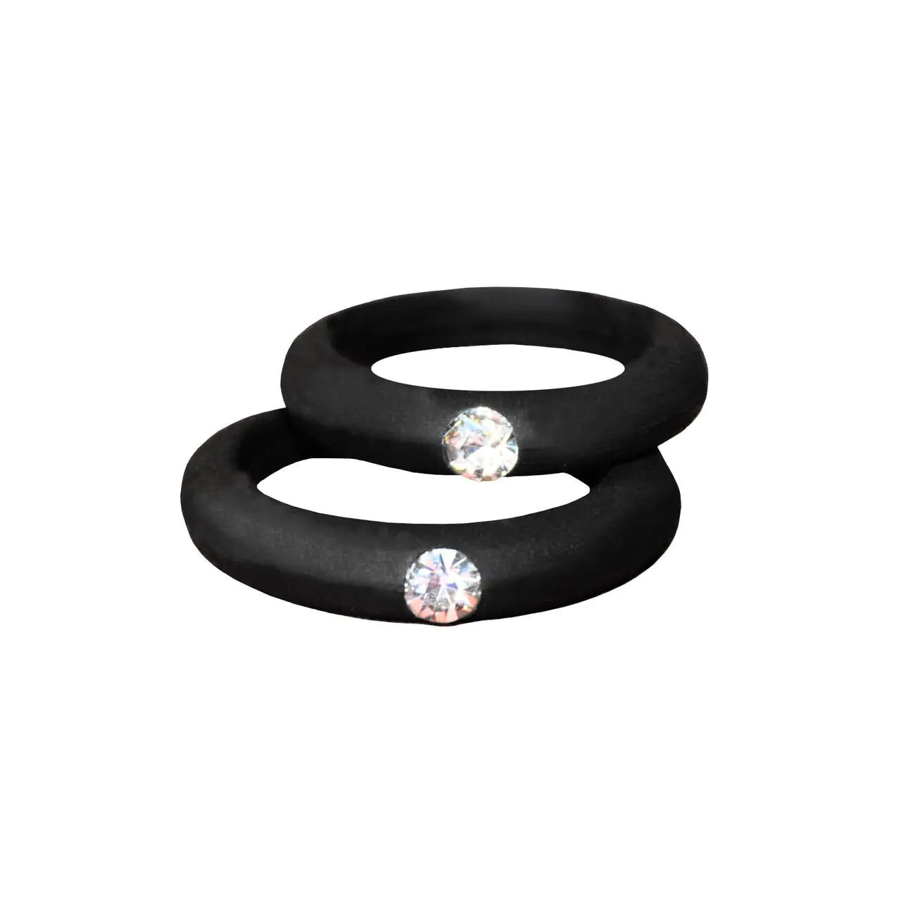 5mm Wide Band Diamond Ring - Silicone Christmas Gift