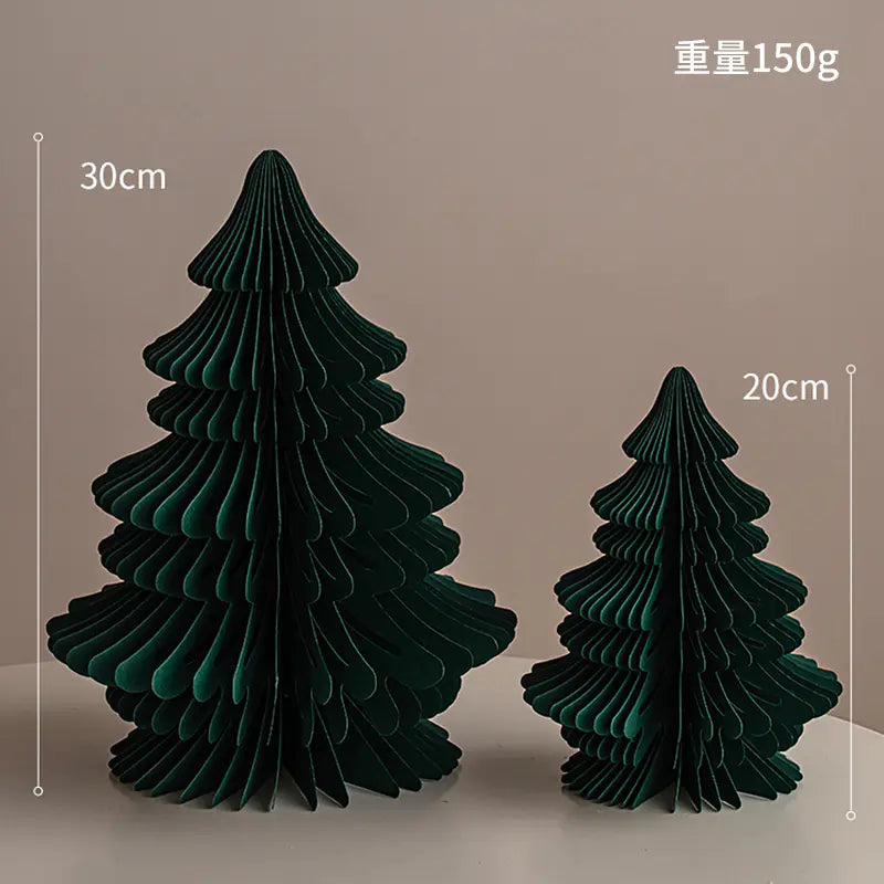 Mini Foldable Paper Christmas Tree Decor 2023 Trend