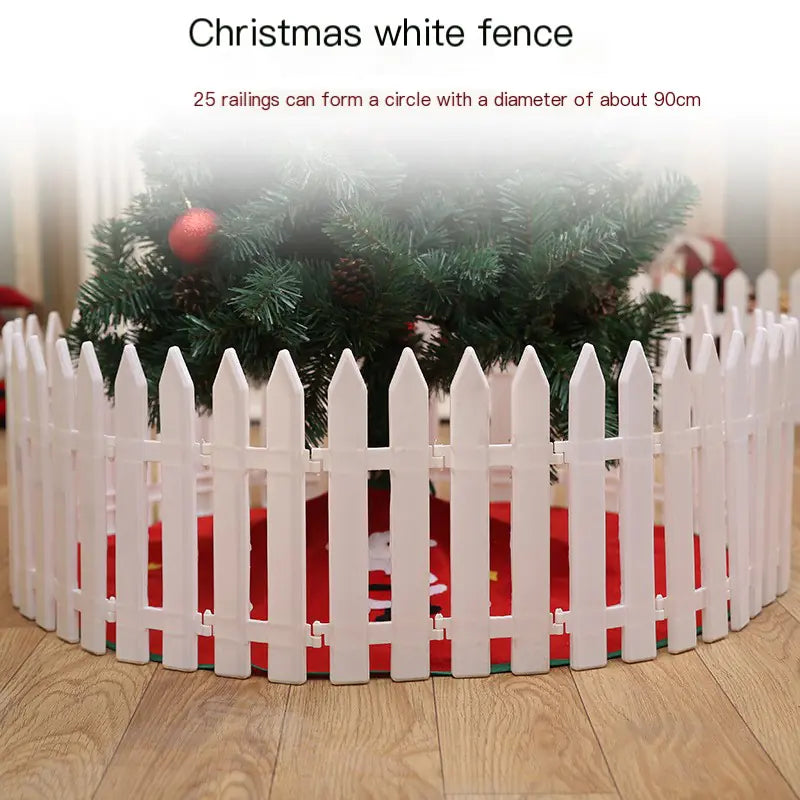 Christmas Scene Decoration Removable Plastic Fence