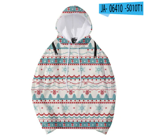 Detachable Hooded Loose Women's Christmas Sweater
