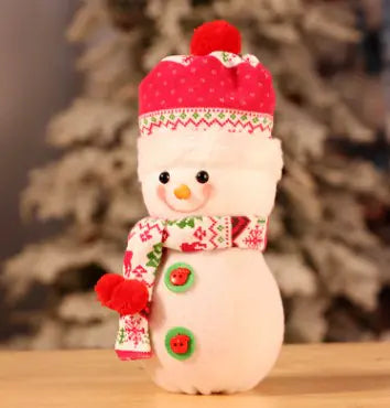 Snowman Christmas Eve Apple Bag - Holiday Decor Gift