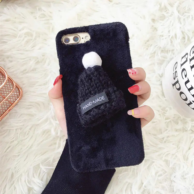 Plush Hat, Phone Case, Christmas Hat