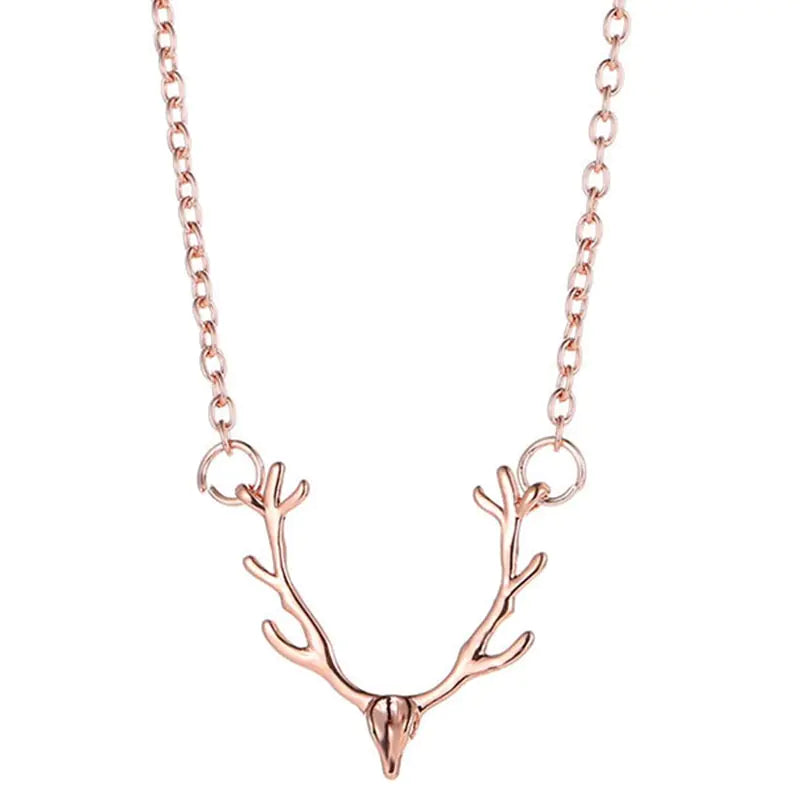 Christmas Reindeer Head Necklace (European Style)