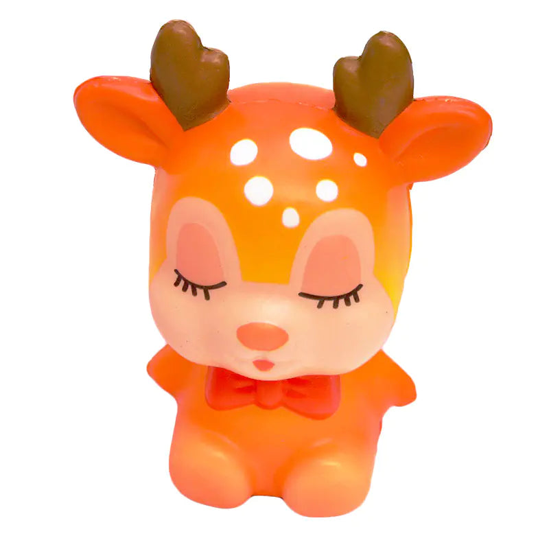 New Colorful Christmas Reindeer Slow-Rise Squishy Toy