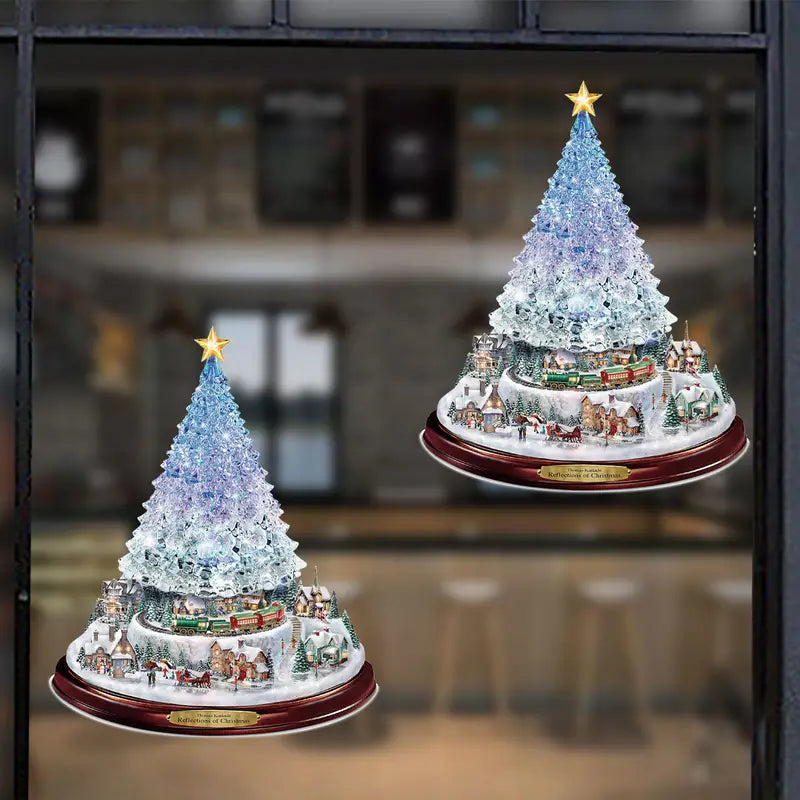 PVC Snowflake Window Clings - Waterproof Christmas Decor