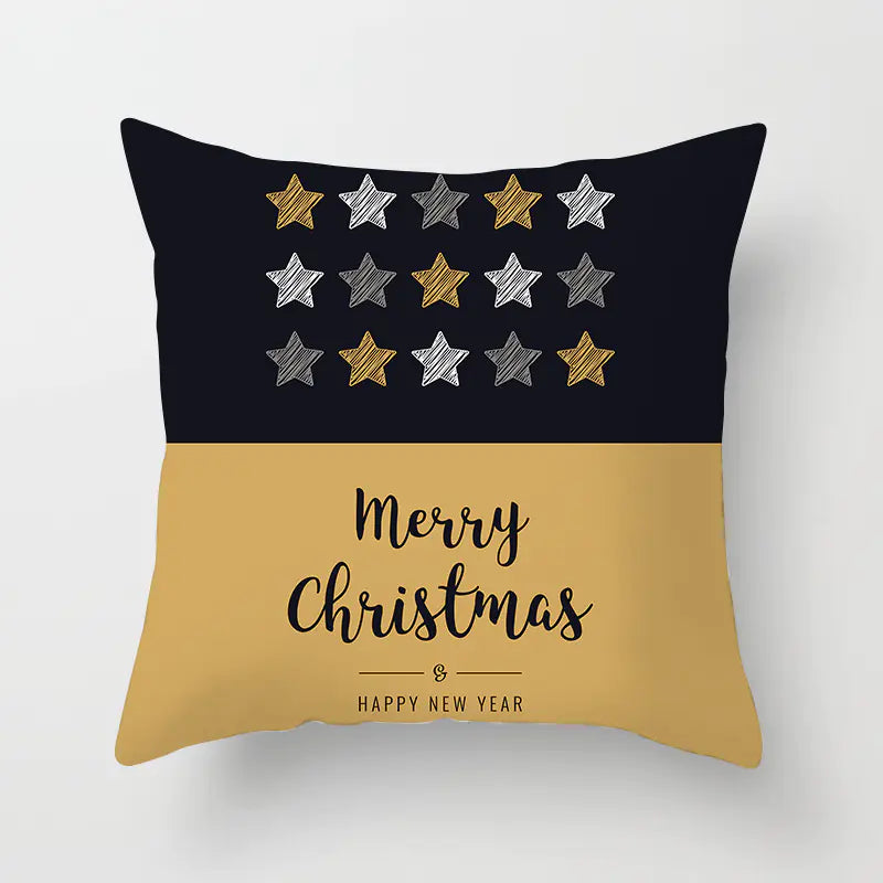 Christmas Words Decorative Pillow Cover
