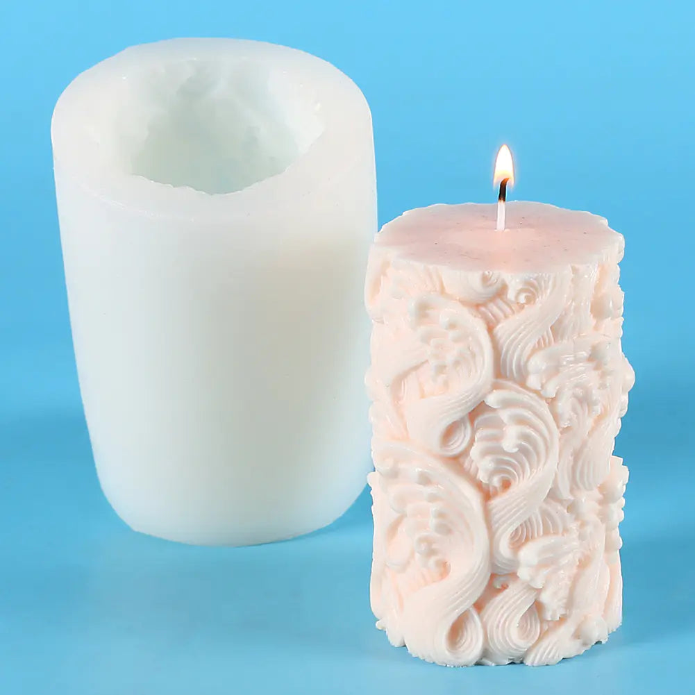 Cylindrical Aromatherapy Candle Silicone Mold Set