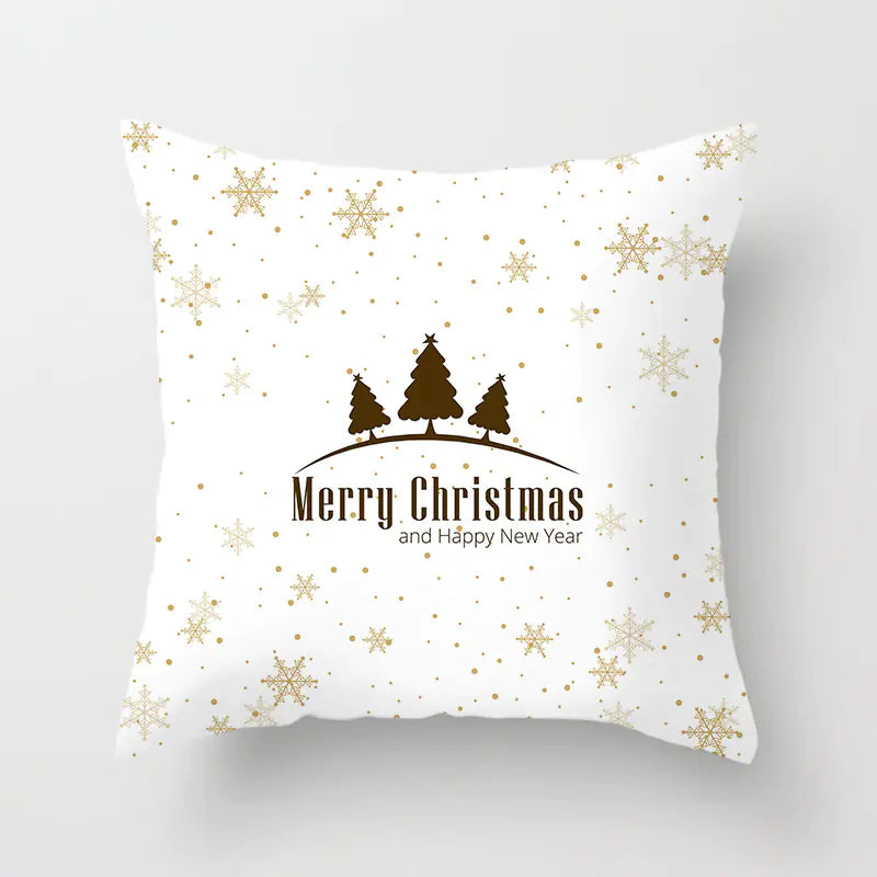 Christmas Words Decorative Pillow Cover