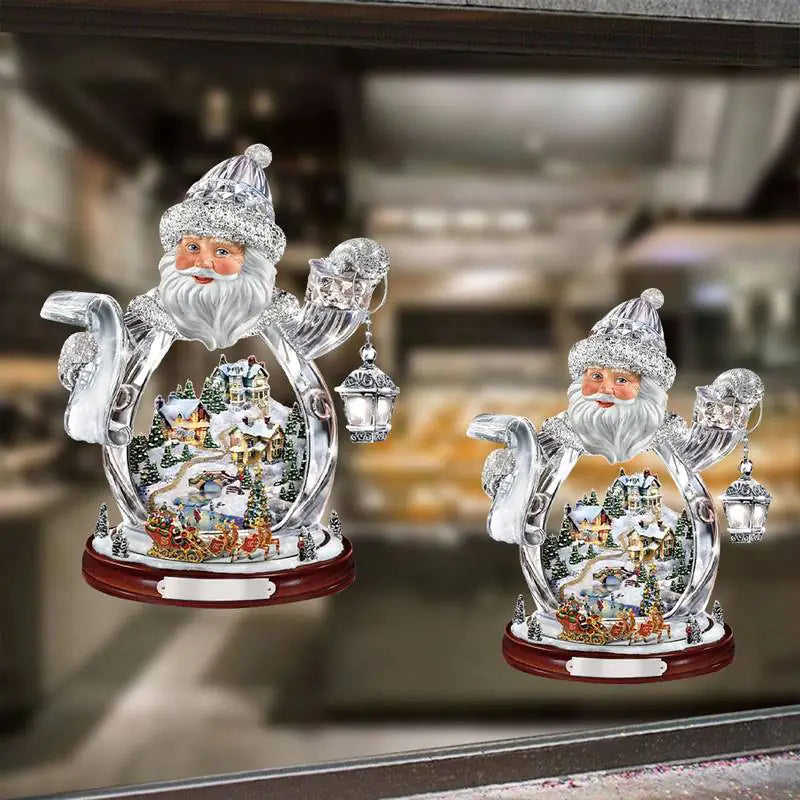 Decorative Santa Claus Window Clings for Christmas